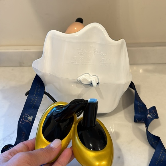 Disney World 50th Anniversary Mickey Mouse Popcorn Bucket Minnie Sipper Set - Picture 14 of 17